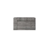 Floating Bathroom Vanity Cabinet, Soft Close Double Drawers, Open Side Storage, Wall Mounted, Cabinet Only