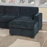 Sectional With RAF Chaise, Armless Loveseat & LAF 1 Arm Chair