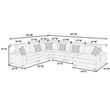 Modular Sectional Sofa Set With Cup Holders And USB Port