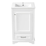 20" Bathroom Vanity With Sink, 1 Drawer, Freestanding Single Set