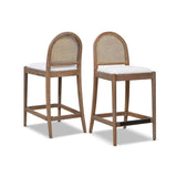 Panama - Curved Back Cane Counter Stool (Set of 2)