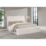 Tall Headboard Panel Bed With Padded Headboard