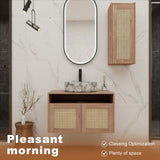 Bathroom Vanity & Art Sink And Side Cabinet, Float Mounting Design