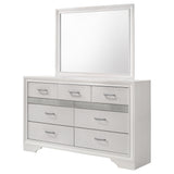 7 Drawer Dresser With Mirror - White
