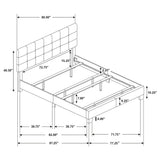 Dordrecht - Eastern King Panel Bed - Charcoal