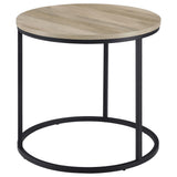Arrize - Round Side End Table - Pine Wood
