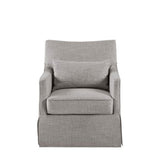 Traditional Design London Skirted Swivel Chair