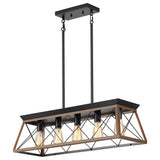 Chandelier Pendant Light For Dining Room Kitchen, 5 Light Fixture With Adjustable Height