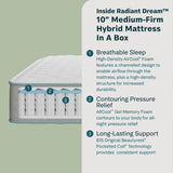 Radiant Dream - 10" Hybrid Medium Firm Mattress in a Box