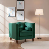 Chesterfield Accent Tufted Square Arm Side Chair
