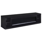 Joselyn - Fireplace TV Stand With Flame Visualizer - Black