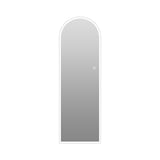 65" X 21" Arched LED Full Length Mirror, Wall Mounted Lighted Full Body Mirror With Frosted Edge Lighting, 3 Color Temperatures & Stepless Dimming - Silver