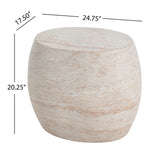 Outdoor Oval Shaped Side Table