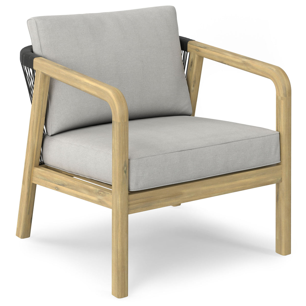 Palmetto - Outdoor Conversation Chair (Set of 2) - Silver