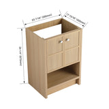 Modern Freestanding Bathroom Vanity With 2 Soft Closing Doors