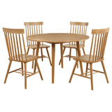 Finley - 5 Piece Dining Set With Round Table And Spindle Back Chairs