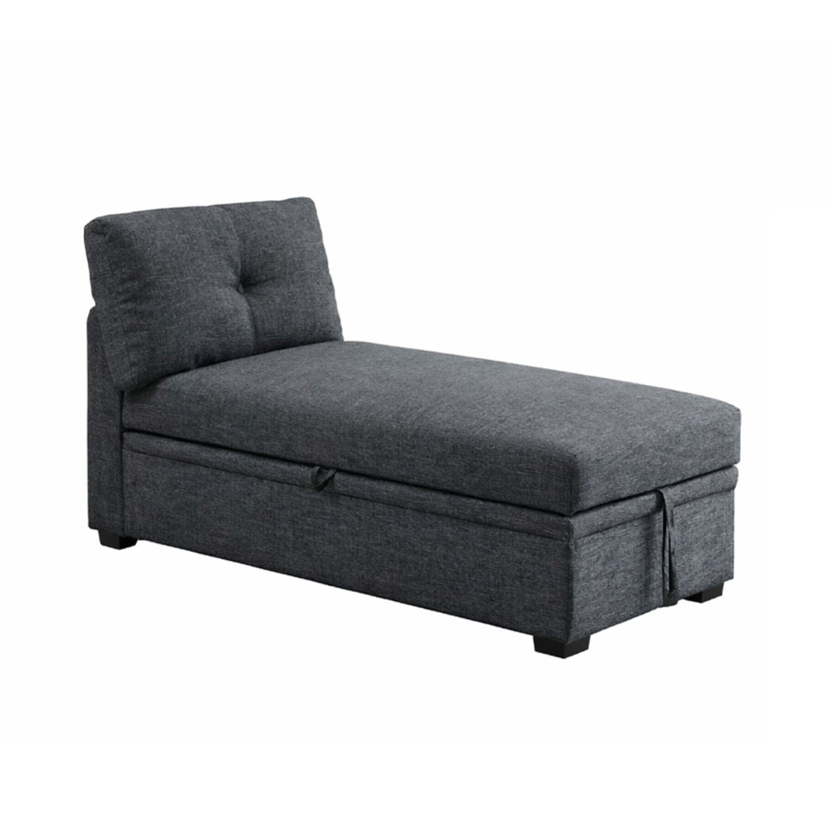 Reversible Storage Chaise - Dark Gray