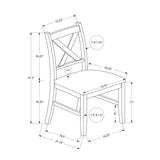 Dining Chair Side, Upholstered For Dining Room, Transitional (Set of 2)