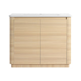 Freestanding Bathroom Vanity With Sink & 2 Soft Close Doors