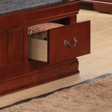 Traditional Style Bookcase Storage Bed