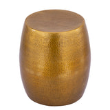 Et-201 - Oval End Table - Gold