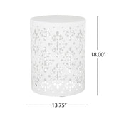Outdoor Metal Modern Design End Table