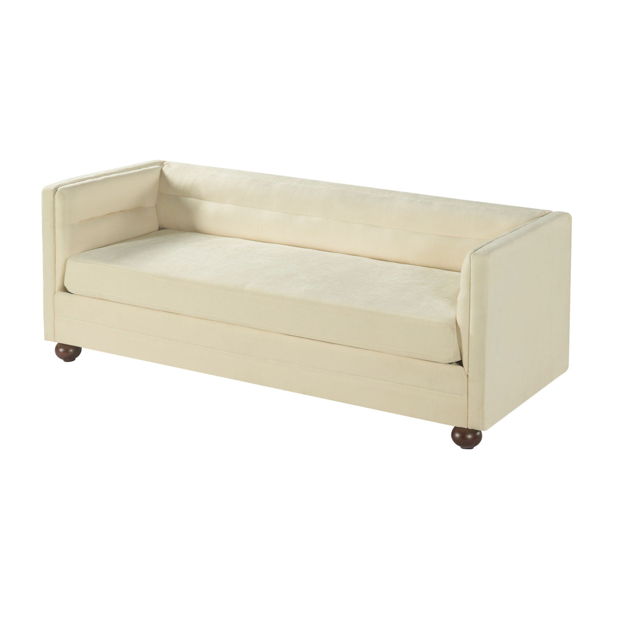 3 Seater Sofa Upholstery With Square Arms, Living Room Couch