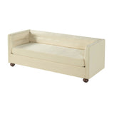 3 Seater Sofa Upholstery With Square Arms, Living Room Couch