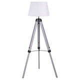 Hannah - Floor Lamp With Tripod Base - Gray