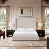 Hampton - Upholstered Platform Bed With Tall Headboard