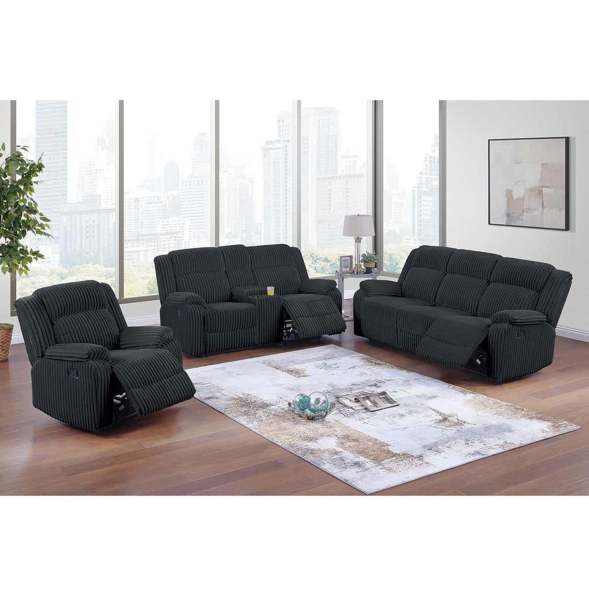 Motion Recliner Chair Set, Living Room Furniture