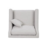 Chair With High Track Arms - Beige