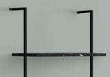 Bookshelf, Bookcase, Etagere, Ladder, 5 Tier, For Office, Marble Look Contemporary & Modern