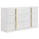Lauryn - 6 Drawer Dresser Cabinet - Gloss White