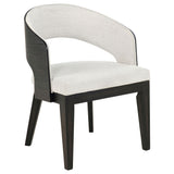 Bangor - Upholstered Dining Arm Chair (Set of 2) - Black / Cream