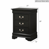 Louis Phillipe - Nightstand - Wood