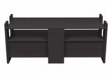 TV Stand For TVs Up To 55" With Open Shelves And 2 Drawers - Carbon Gray
