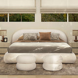 Archie Puffy Grounded - Upholstered Platform Bed