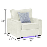 Rita - Accent Chair With LED Underlighting