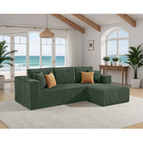 L - Shape Full Compressed Upholstered Sectional