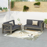 Brava - X Back Corner Bench