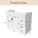 Modern Bathroom Vanity With 2 Drawers