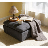 Full Compressed Ottoman - Dark Gray