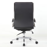 Breathable Mid Back Swivel Computer Chair With Foldable Armrest - Black