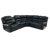 Reclining Sectional Sofa With Console
