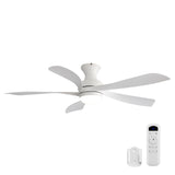 52" Ceiling Fan With 3 Color Dimmable LED Light, DC Reversible Motor, 6 Speed Settings