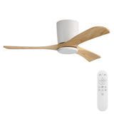 42" Flush Mount Ceiling Fan With 3 Blades, DC Reversible Motor