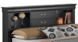 Traditional Style Bookcase Storage Bed