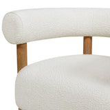 Fuji - Barrel Accent Arm Chair - Ivory White