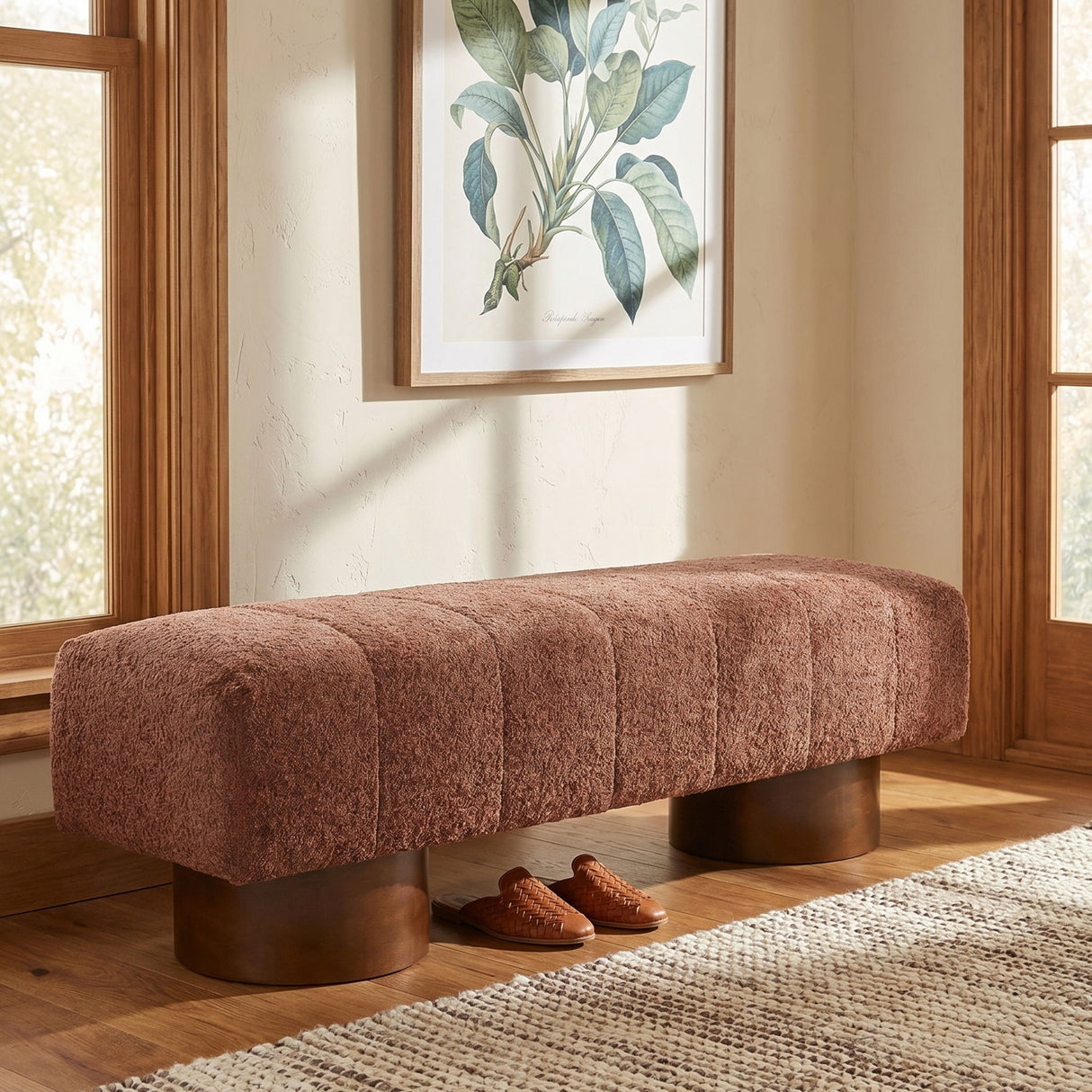 Modern Upholstered Dining Bench